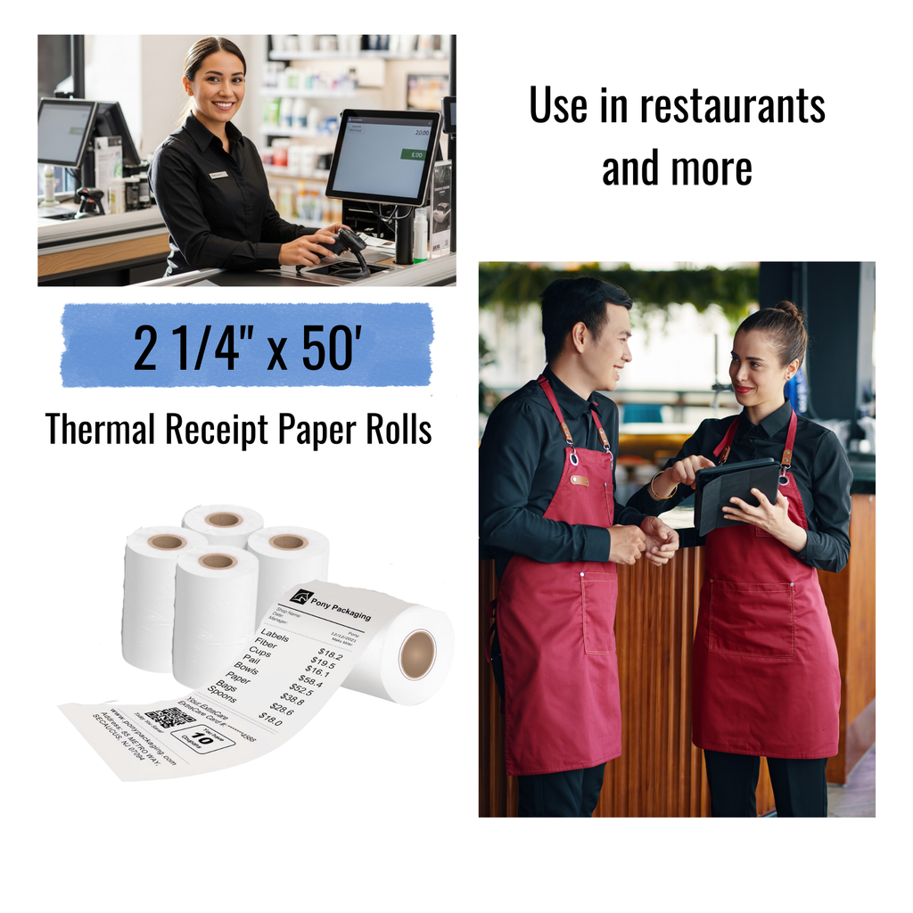 2 1/4″ x 50′ Thermal Receipt Paper (50 Rolls/Case)
