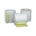 3″ x 90′ 2-Ply Carbonless Paper White / Canary (50 Rolls/Case)